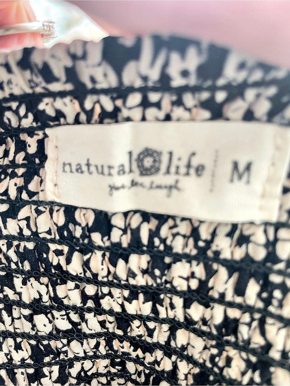 Natural Life Camille Maxi Skirt Floral Green & Burgundy Medium - Picture 4 of 4